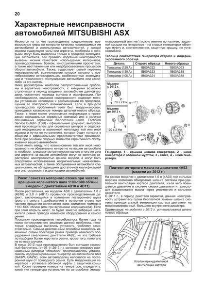 Mitsubishi ASX. Посібник з ремонту й експлуатації. Книга M2010 фото