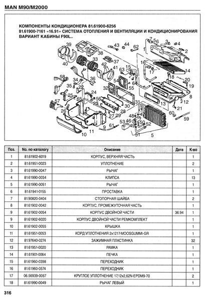 MAN M90 / M2000. Каталог деталей. Книга 34576239845 фото