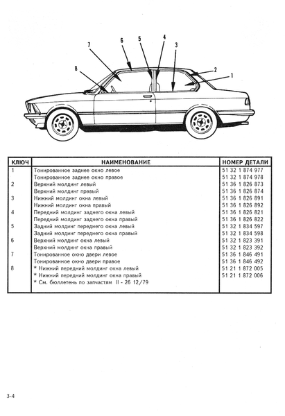 Книга: BMW Модели 1977-1995 гг. Каталог кузовных запчастей B19771 фото