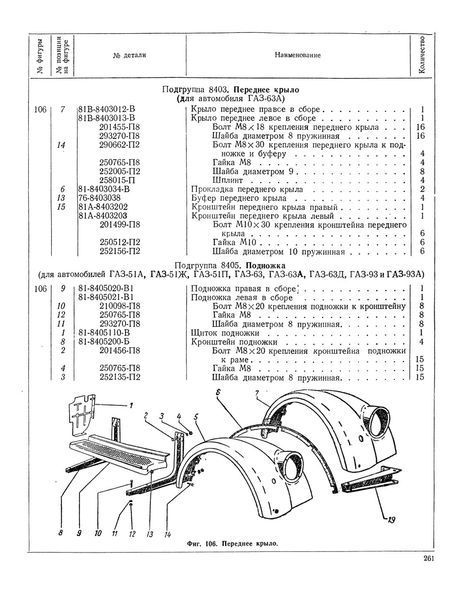 Каталог запасних частин автомобілів ГАЗ-51, -63, -93. Книга. 1960 фото