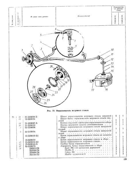 Каталог деталей автомобілів ГАЗ-52-01 та ГАЗ-52-03. Книга. 5201 фото