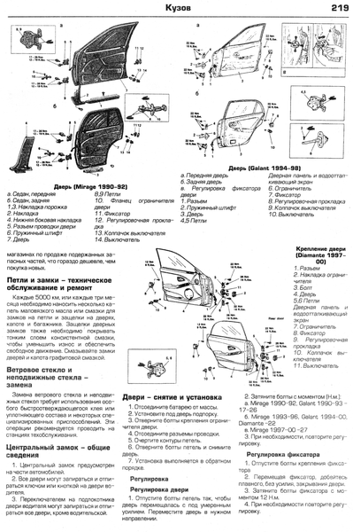 Mitsubishi Colt/Lancer/Mirage. Руководство по ремонту и эксплуатации. Книга M1990 фото
