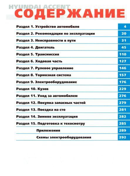 Hyundai Accent. Посібник з ремонту й експлуатації. Книга 74684 фото