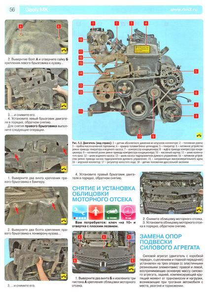 Geely MK / Geely MK Cross. Руководство по ремонту и эксплуатации. Книга G001 фото