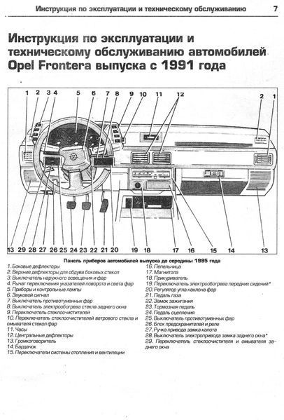 Opel Frontera. Руководство по ремонту и эксплуатации. Книга 356473268 фото