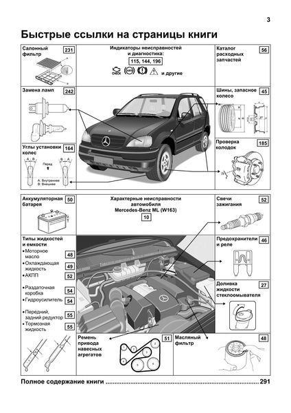 Mercedes-Benz ML W163. Руководство по ремонту и эксплуатации. Книга 413532163 фото